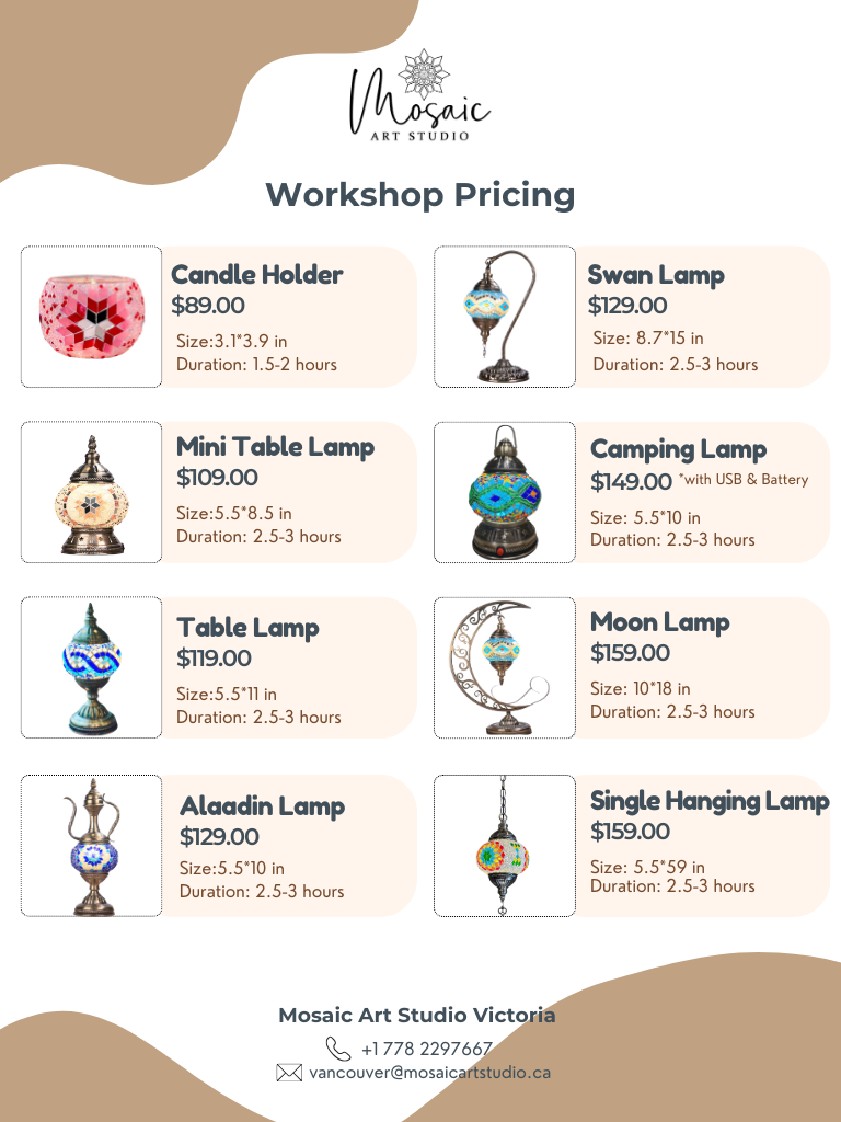 Save with Friends Mosaic Art Workshops in Victoria, BC