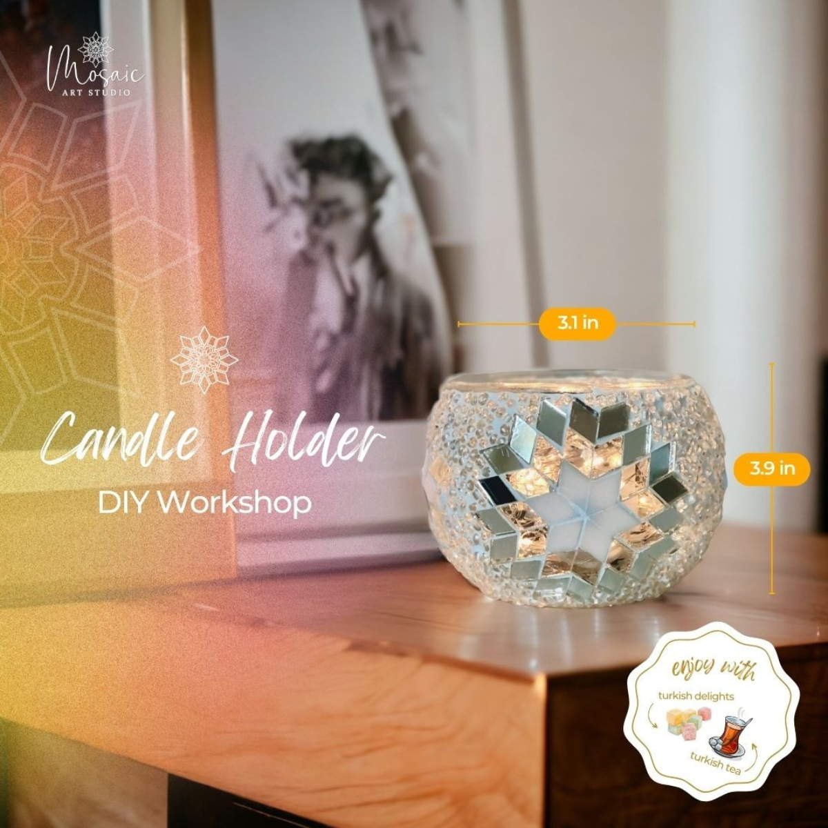 DIY Turkish Mosaic Lamp Workshop – Victoria, BC