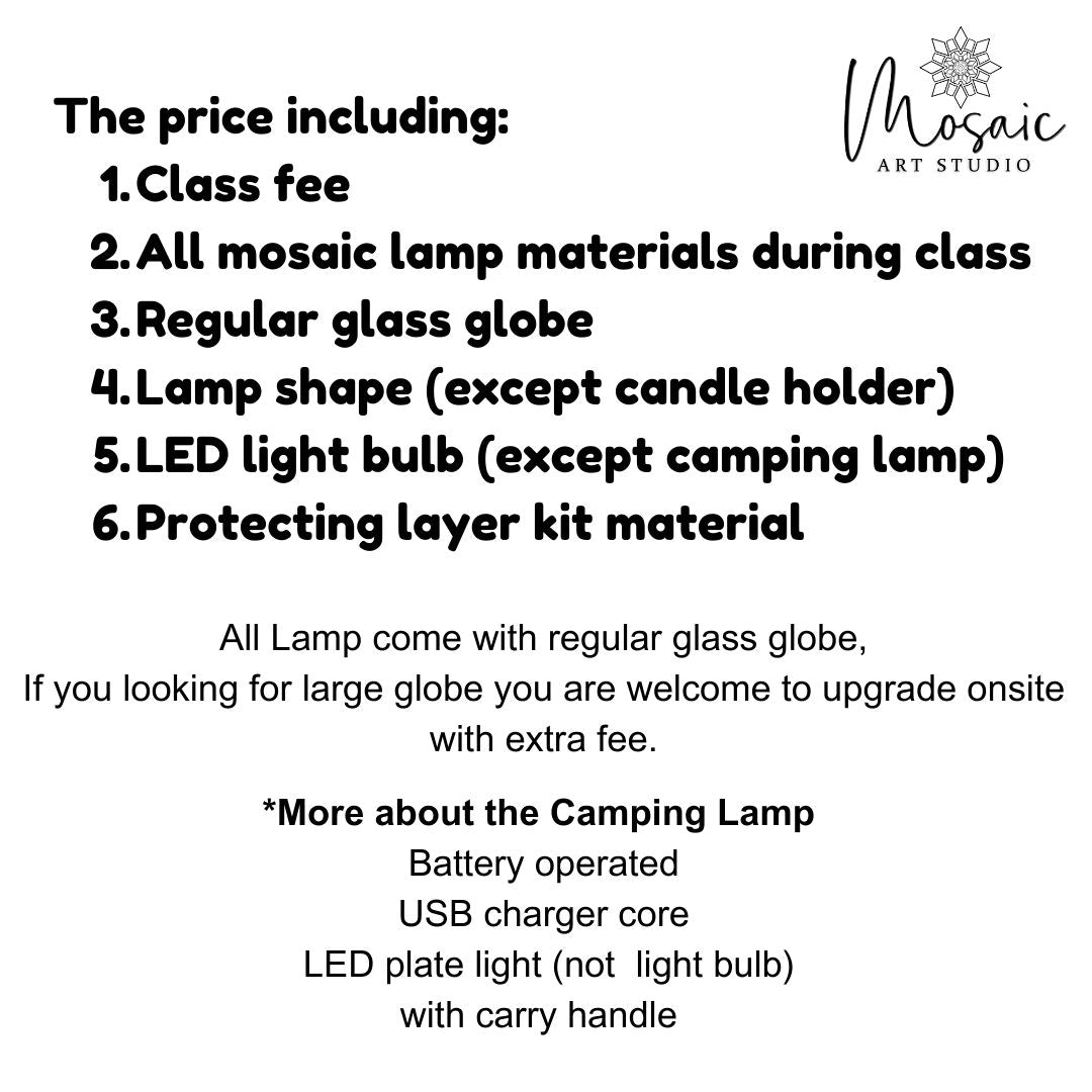 DIY Turkish Mosaic Lamp Workshop – Victoria, BC