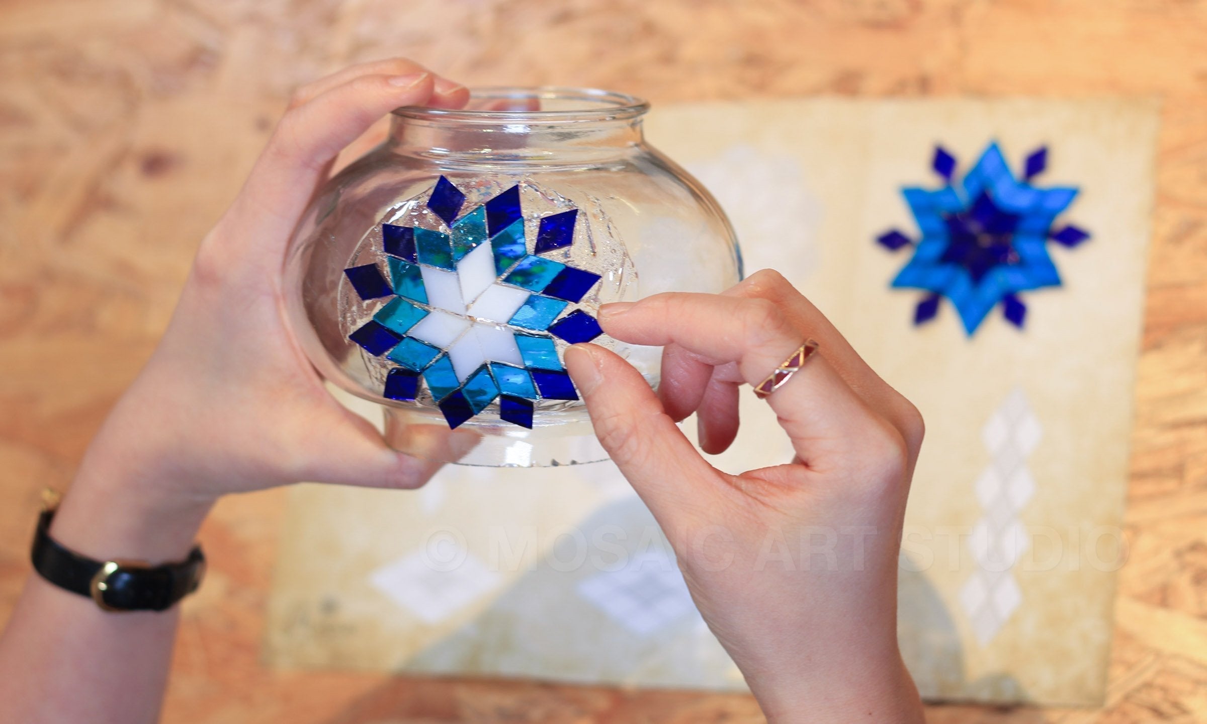 Nanaimo - Turkish Mosaic Lamp DIY Workshop - Mosaic Art Studio Vancouver